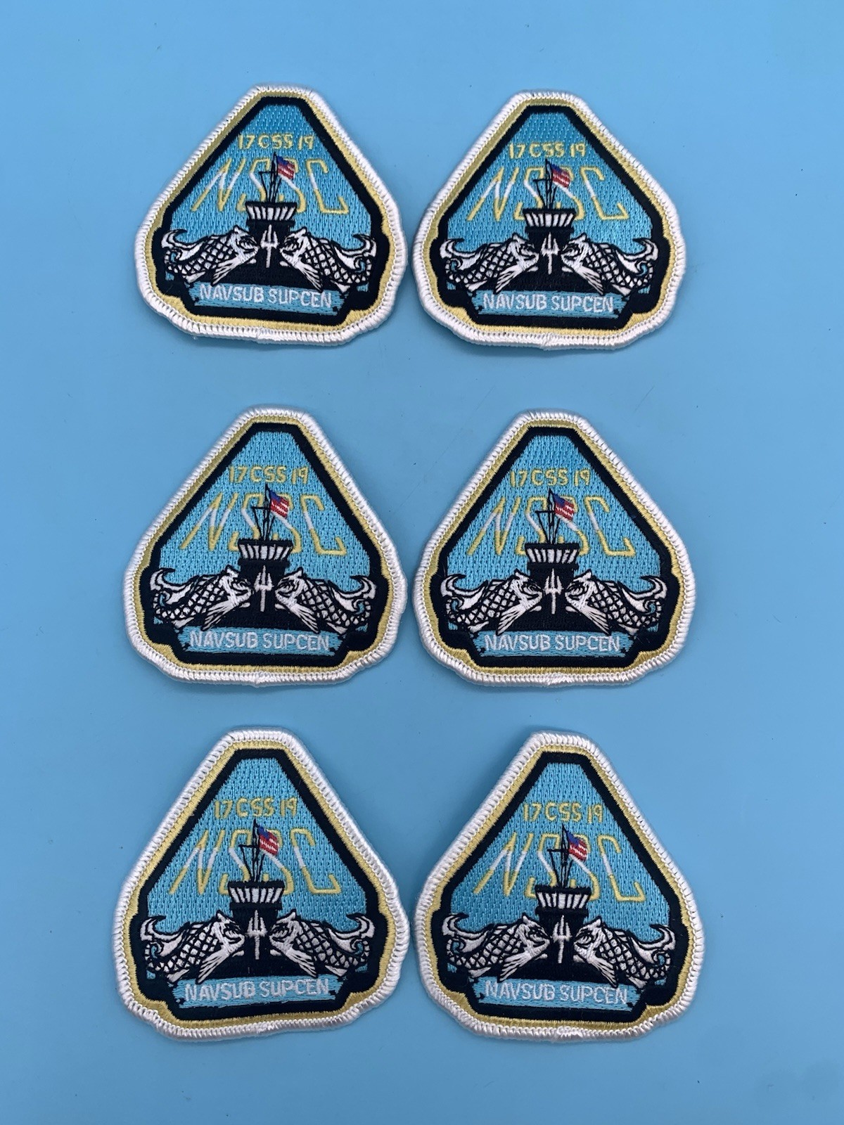 US Naval Submarine Support Center NSSC 17 css 19 Patch. Lot Of 6