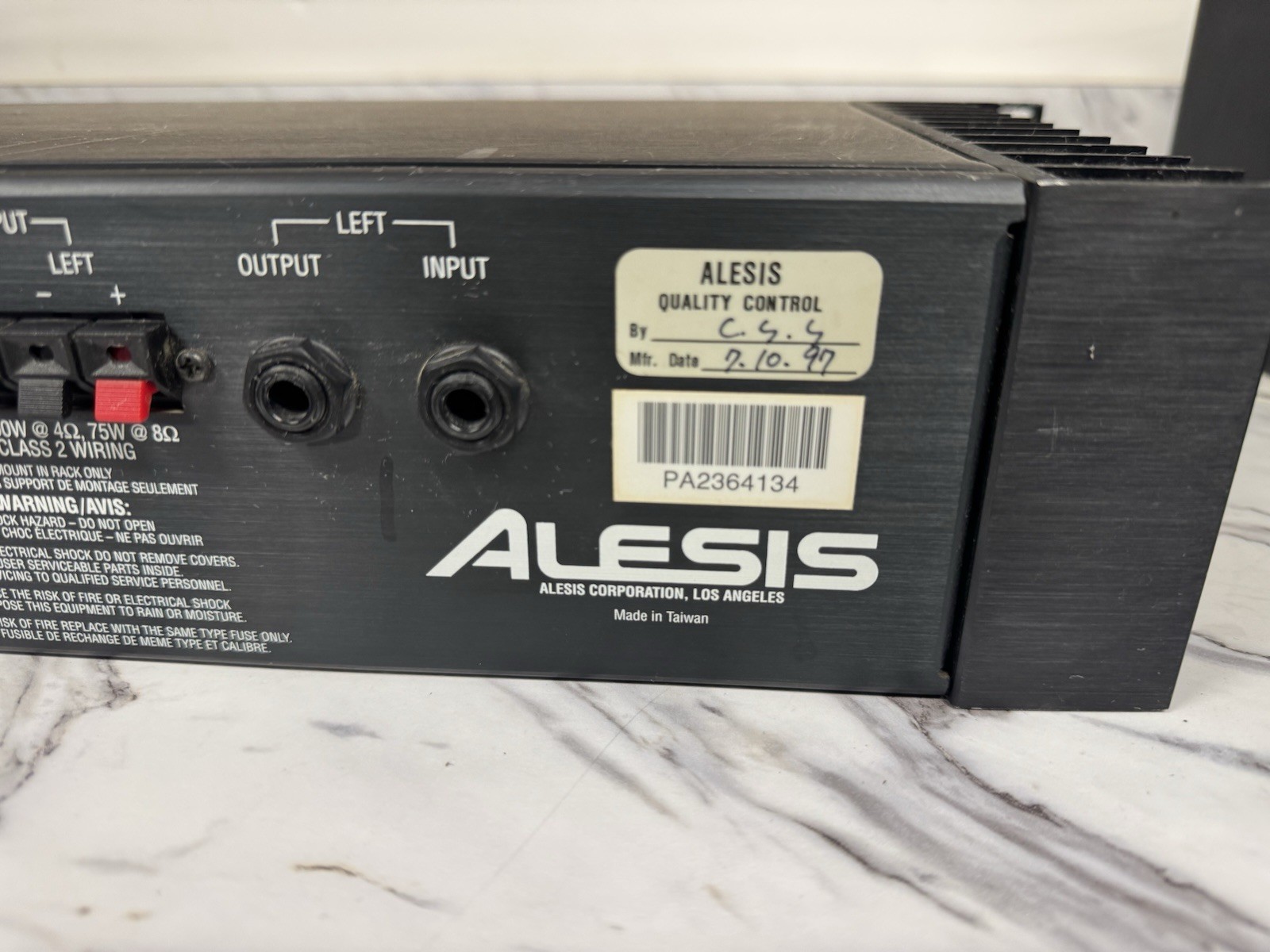 Alesis RA-100 Reference Amplifier Power Amp Works And Sounds Good