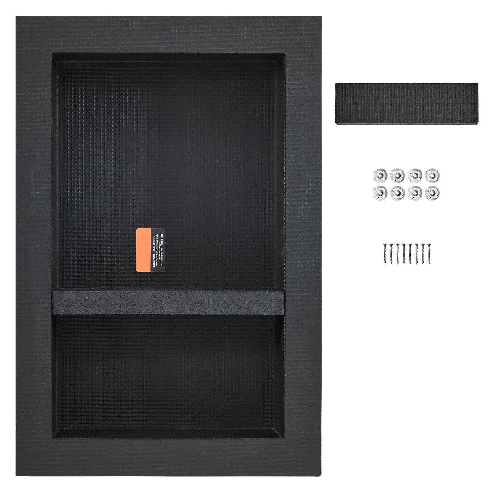 Uimoso Shower Niche 16x24x4" Dual Shelf Wall Insert for Bathroom Spaces