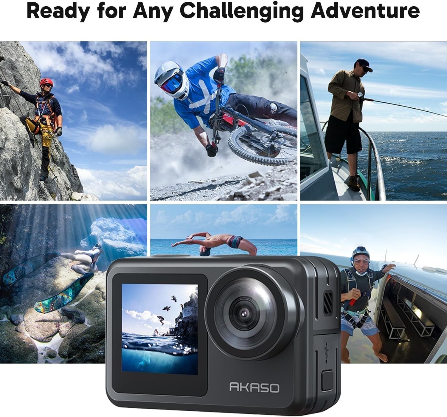 AKASO Brave 7 LE 4K30FPS 20MP Action Camera Vlog Camera EIS Underwater Camera