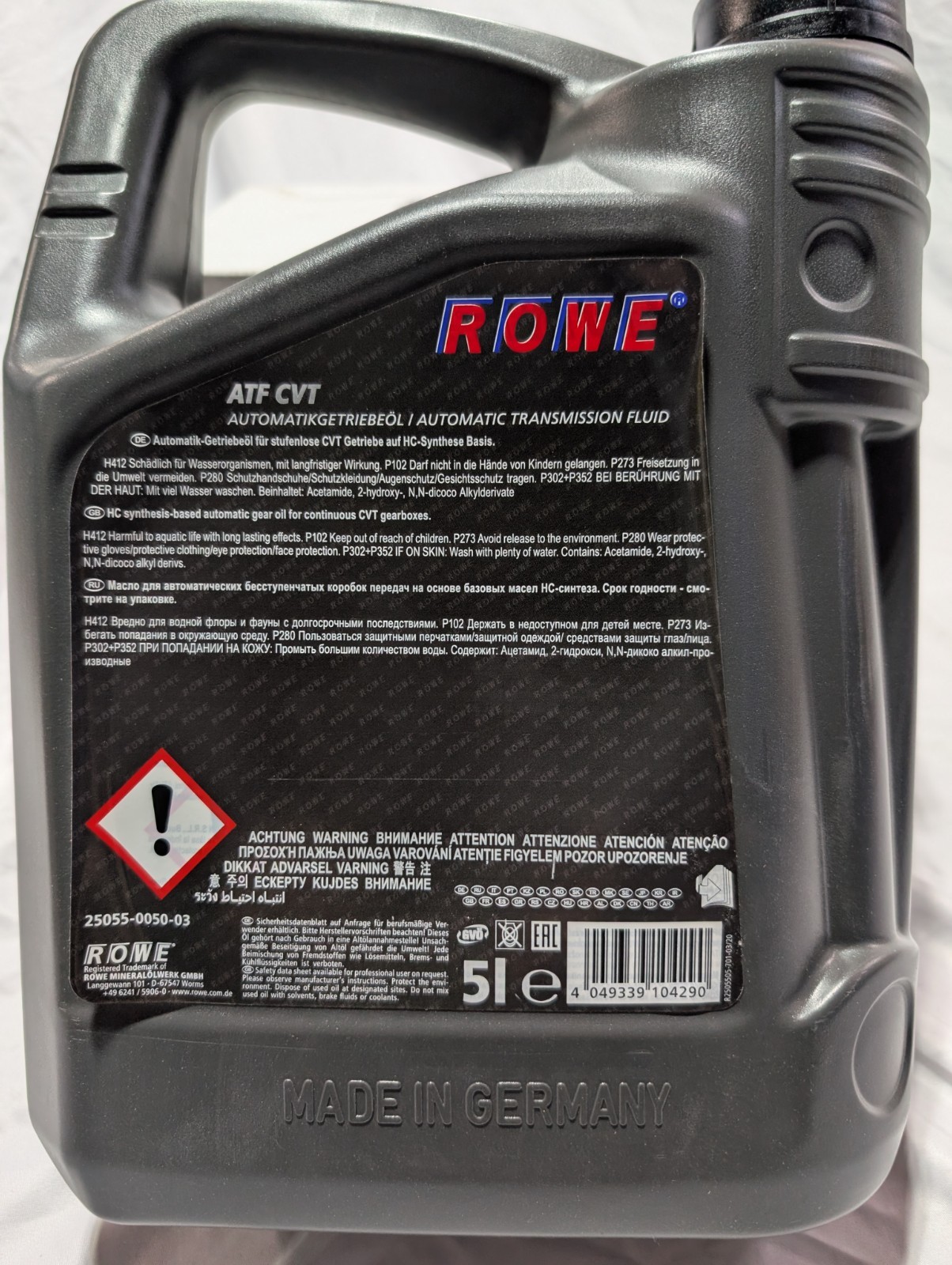 ROWE HIGHTEC ATF Automatic CVT 5 Liter made in Germany