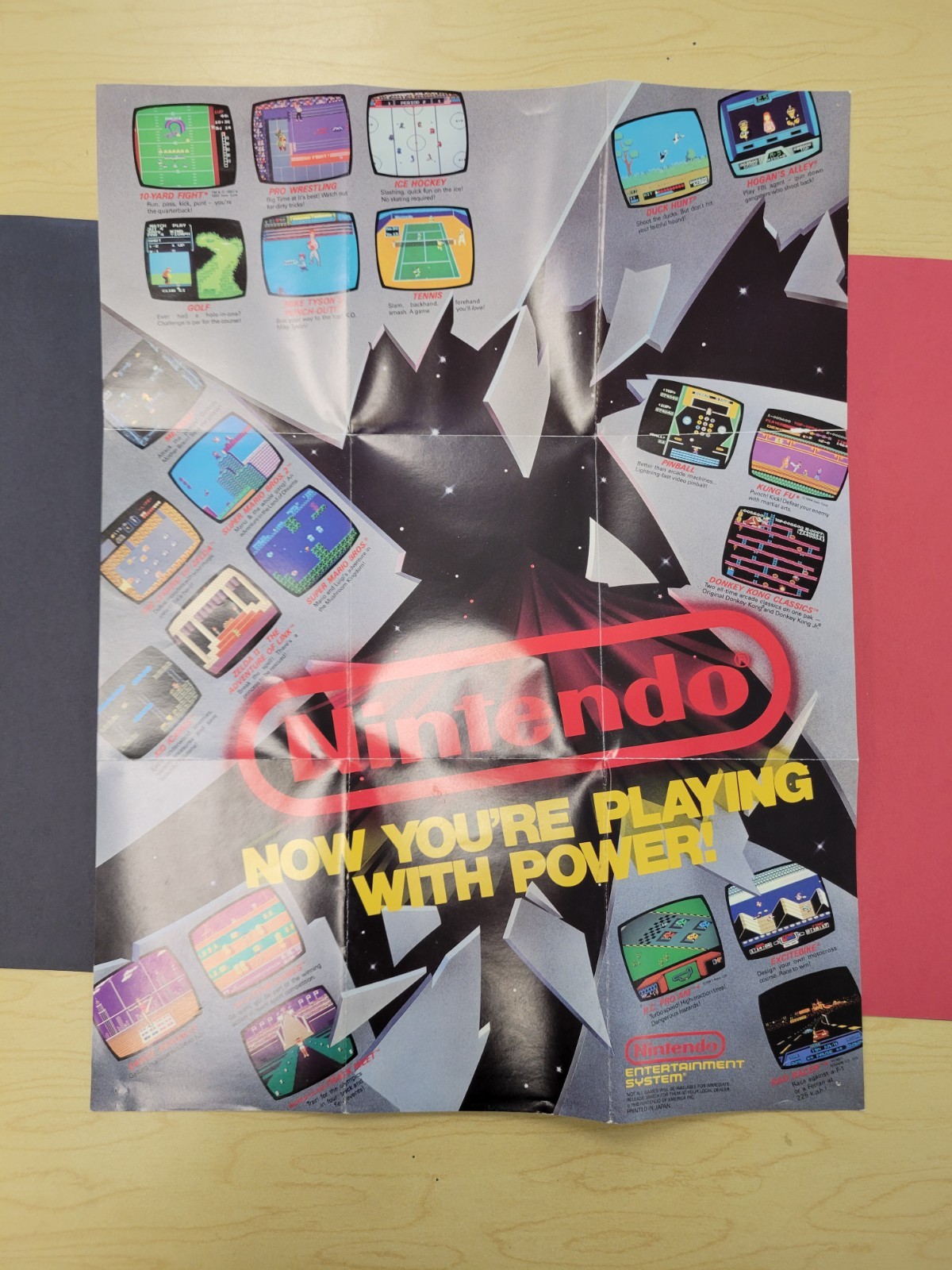 Vintage 1988 Nintendo NES “Now You’re Playing With Power”