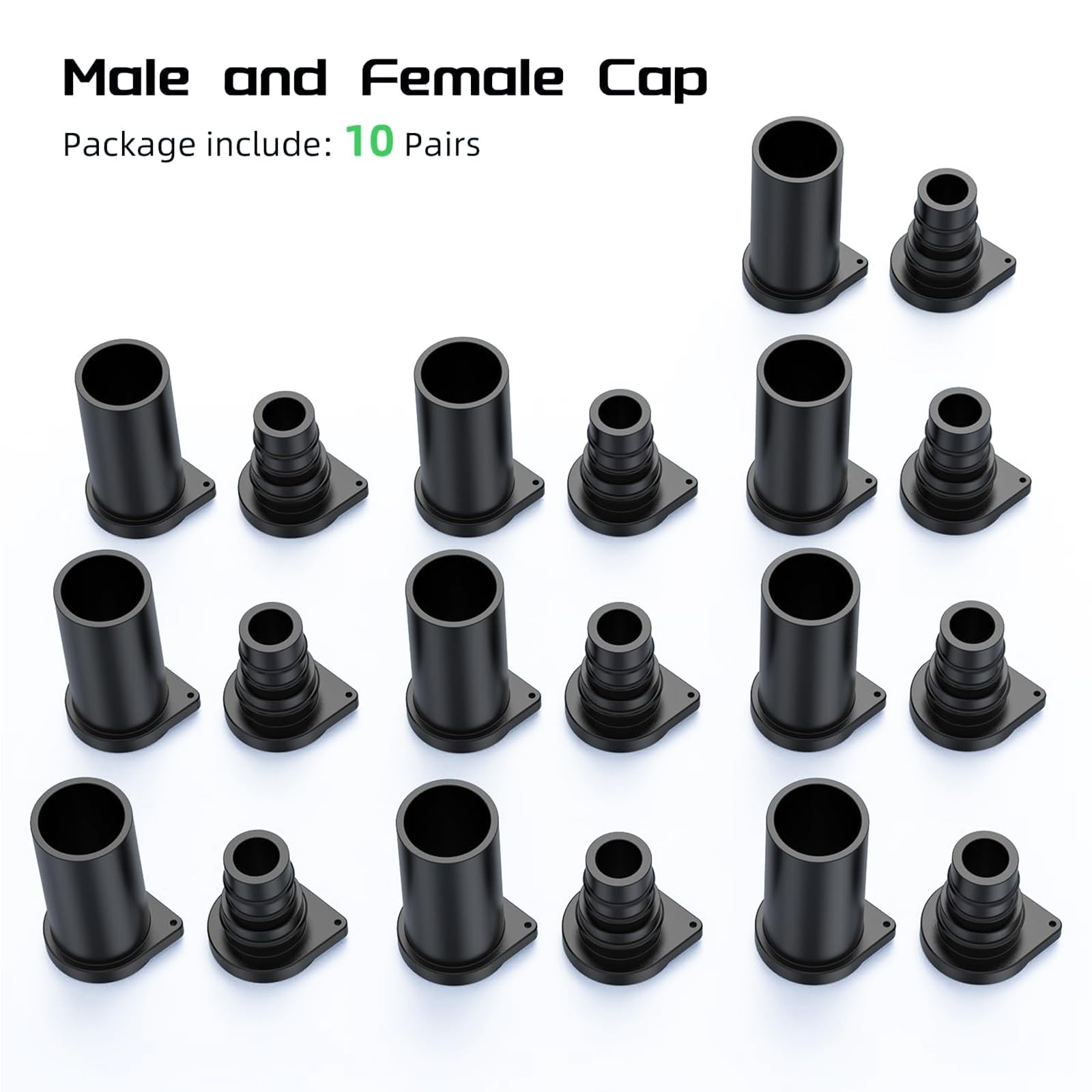 KarlKers Solar Connector Caps, IP67 Solar Panel Connector Cap Weather Resistant