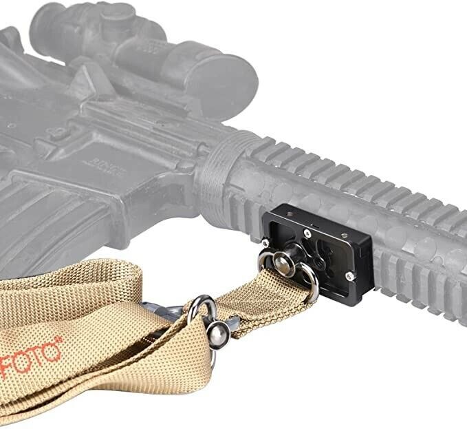 NP-60 60mm Picatinny Nato Arca Swiss Adapter Clamp for Rifle Tripod Mount
