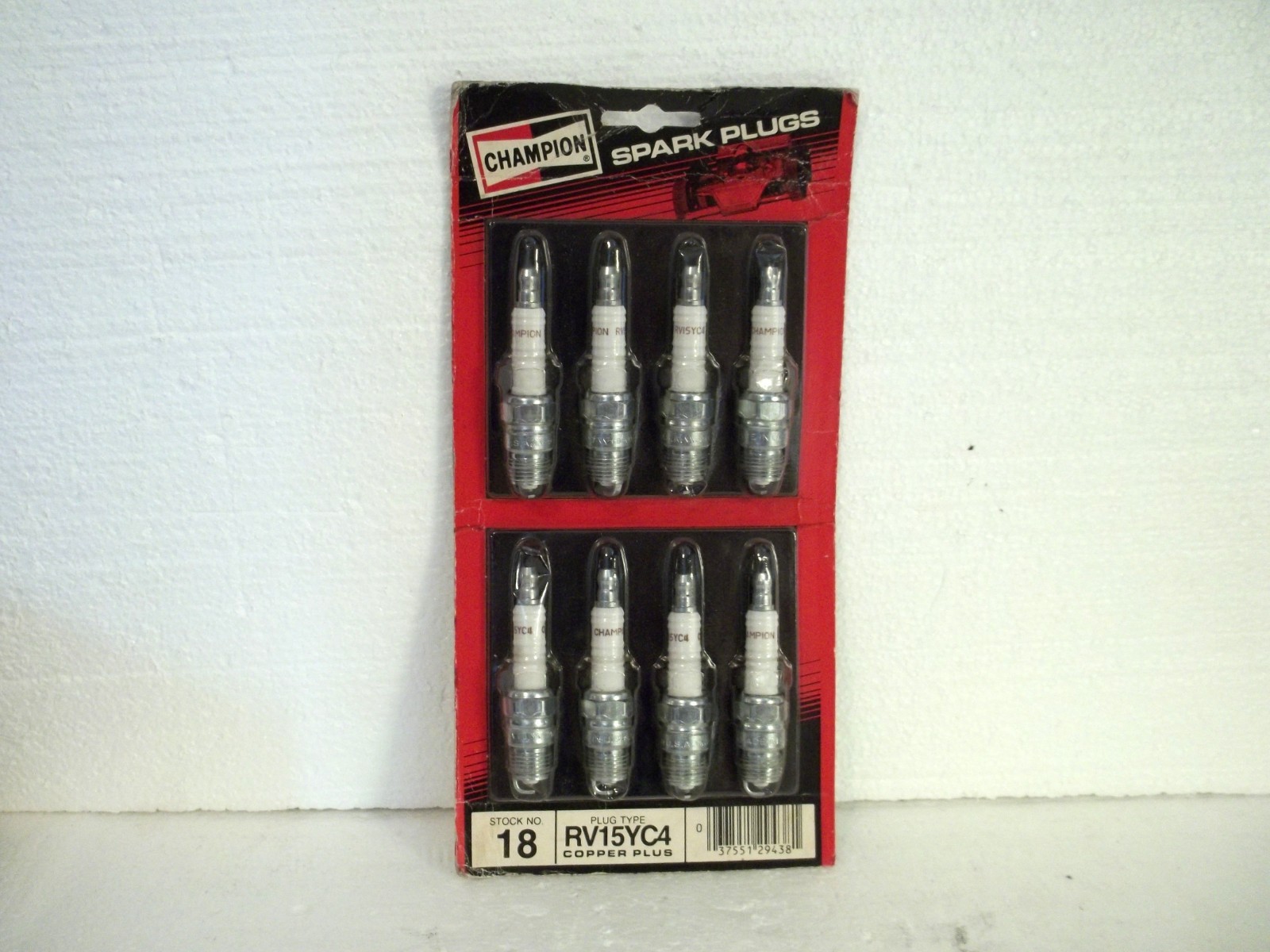 (8 pack) Champion stock # 18 Copper Plus Spark Plugs RV15YC4