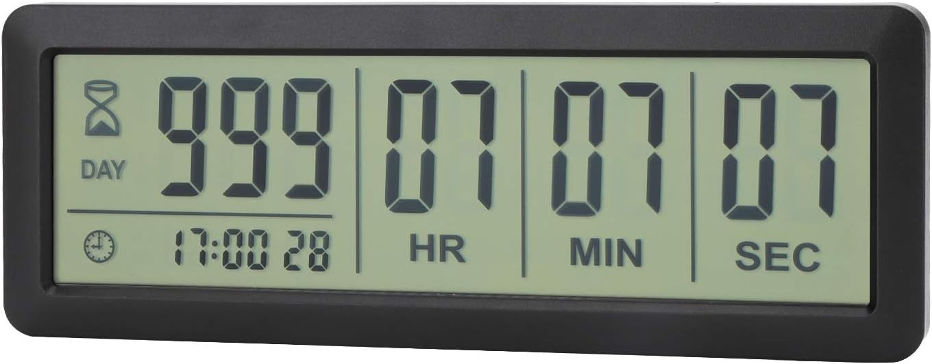 Upgraded 999 Days Countdown Timer with 5.5-Inch LCD Screen for Celebrations