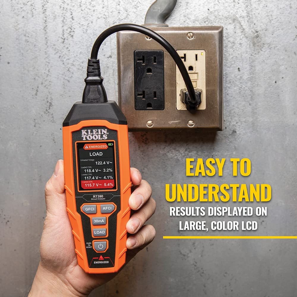 Klein Tools Circuit Tester Bundle with LCD Display, GFCI and AFCI black