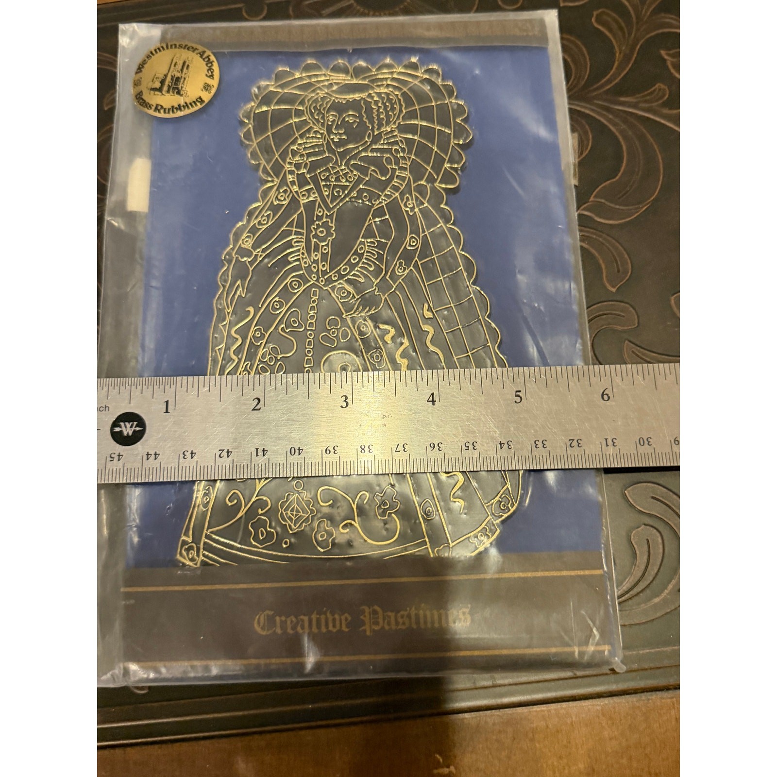 Creative Pastimes MARY QUEEN Of SCOTS Brass Rubbing Kit 1978