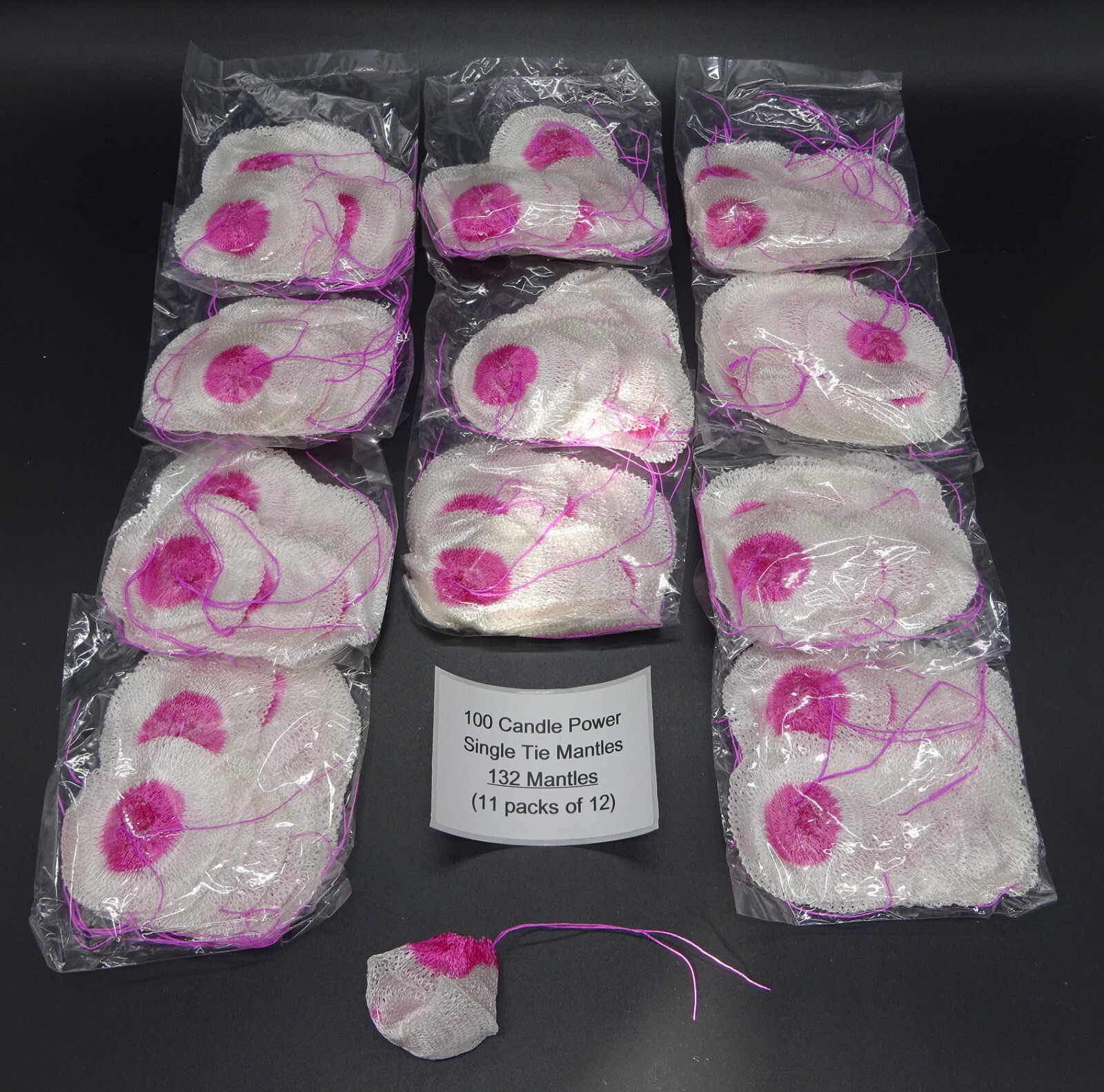 100CP Lantern Mantles - 132 Mantles - Single Tie Mantles FREE Worldwide Shipping