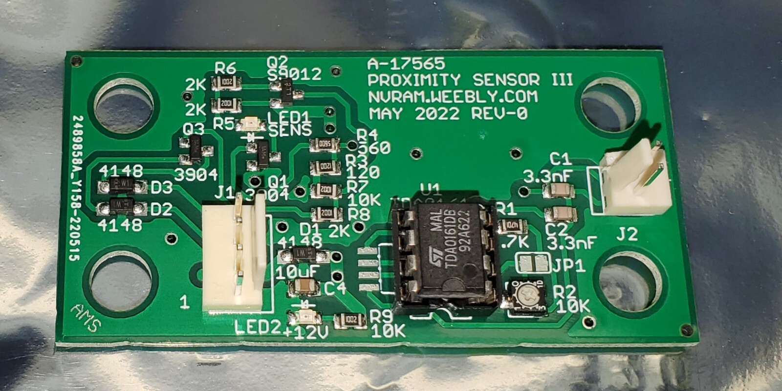 NEW Williams WPC A-16922 / A-17565 Eddy Proximity Sensor Circuit Board for STTNG