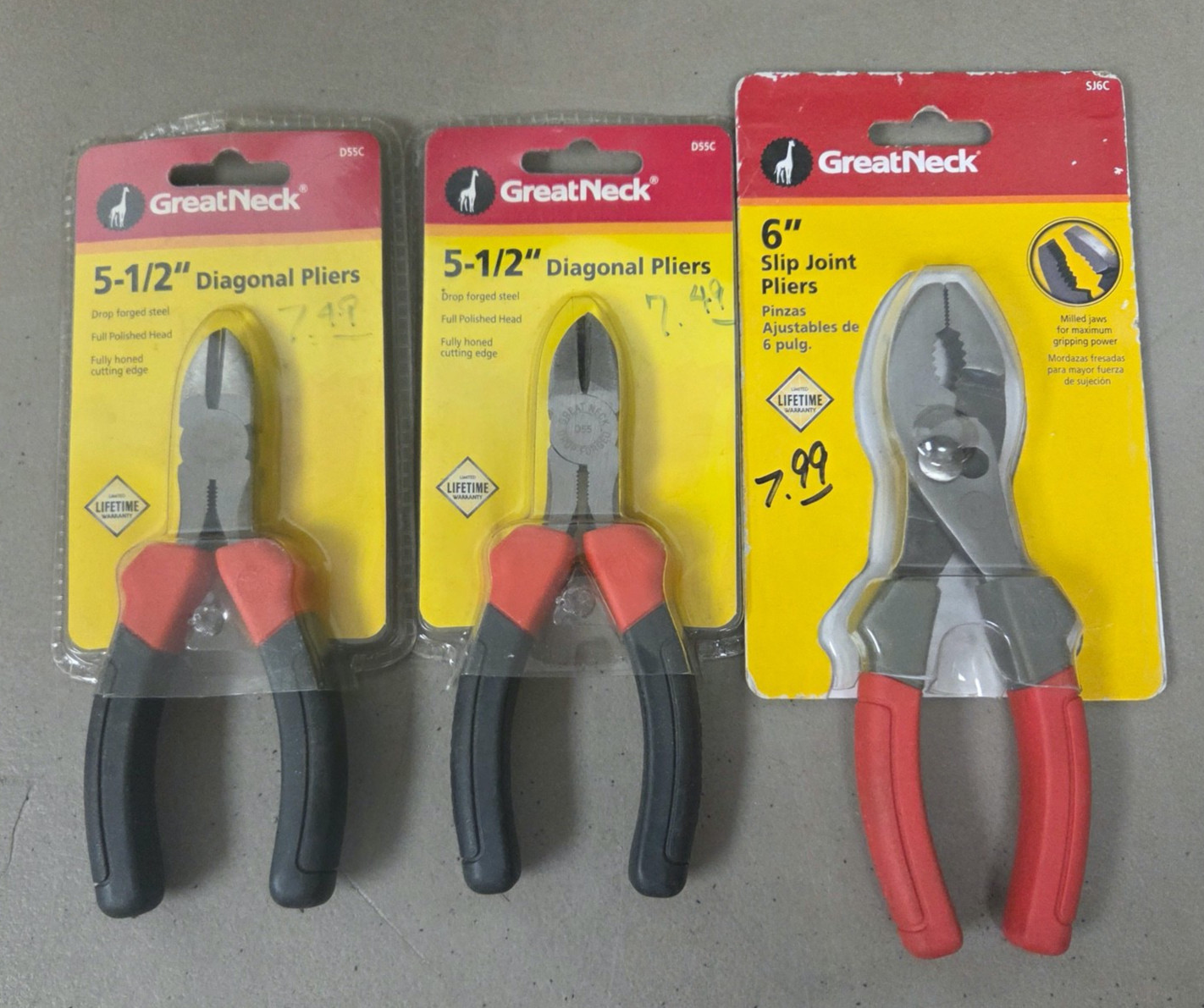 GreatNeck Pliers set of 3