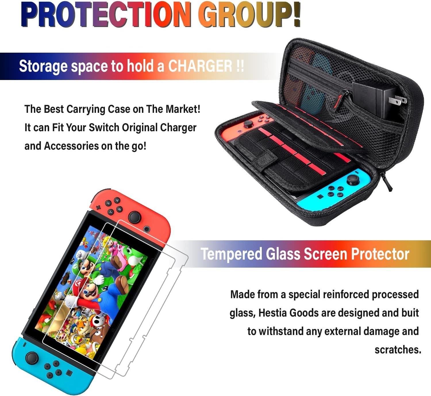 Deruitu Switch Accessories Bundle Compatible with Nintendo Switch