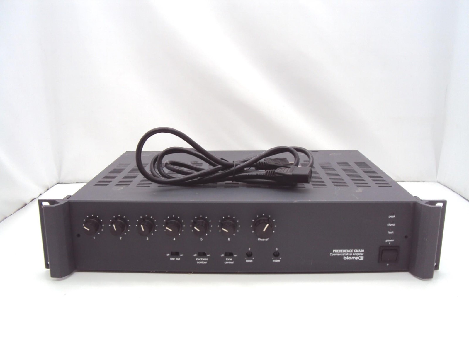 BiAmp Systems CMA30 Commercial Mixer Amplifier 6 Inputs 30 Watts Tested Cleaned