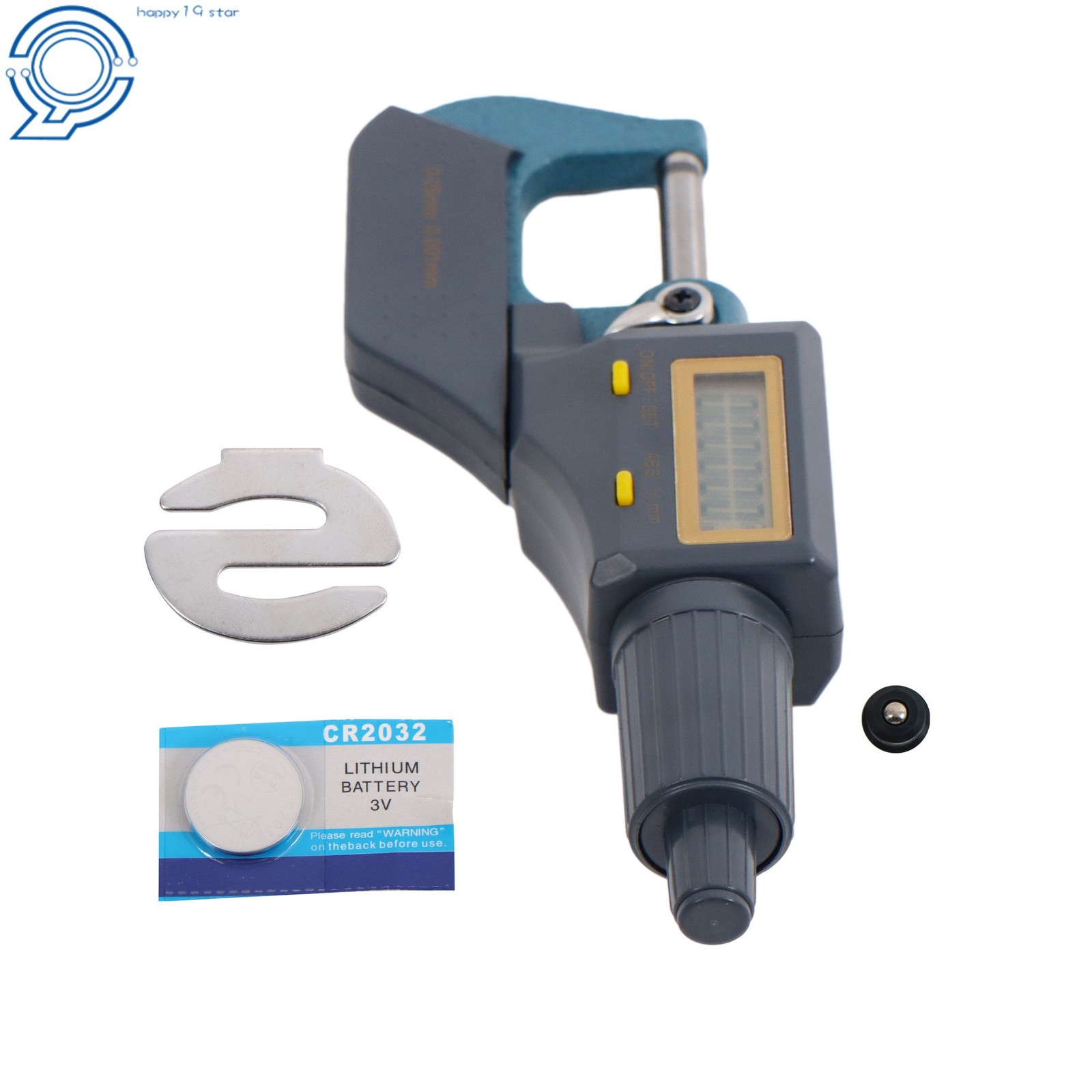 Digital Electronic Outside Micrometer 0-1" 0.00005" Carbide Tip 0-25mm Caliper