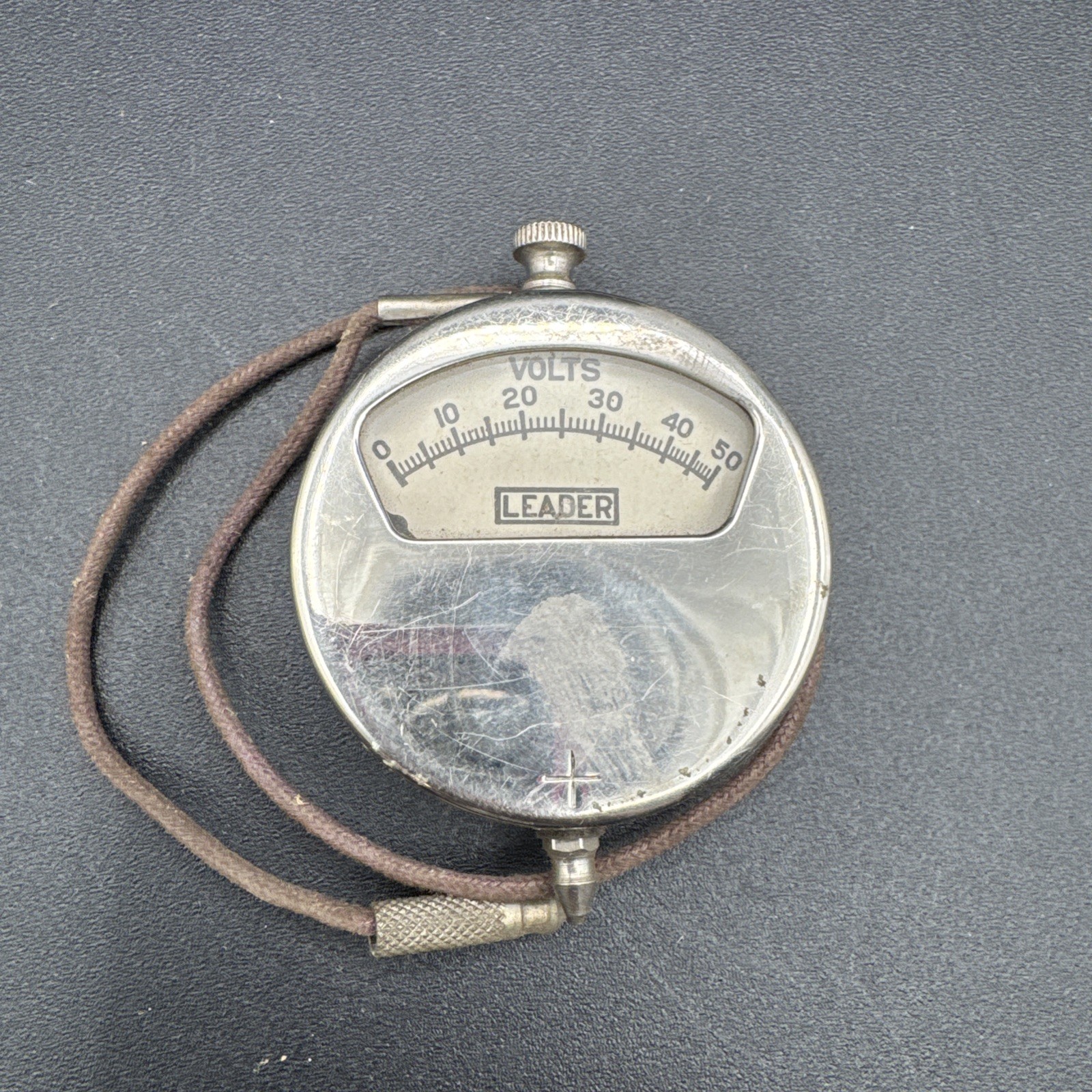 Vintage Leader Voltmeter - Volt Fob Style B Battery Tester