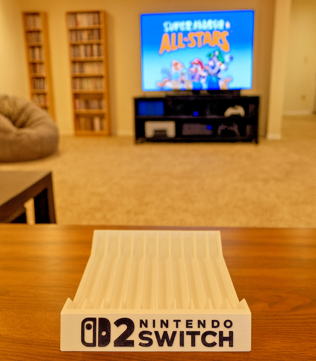 Nintendo Switch 2 Videogame Case Holder Organizer Display Holds 12 Games White