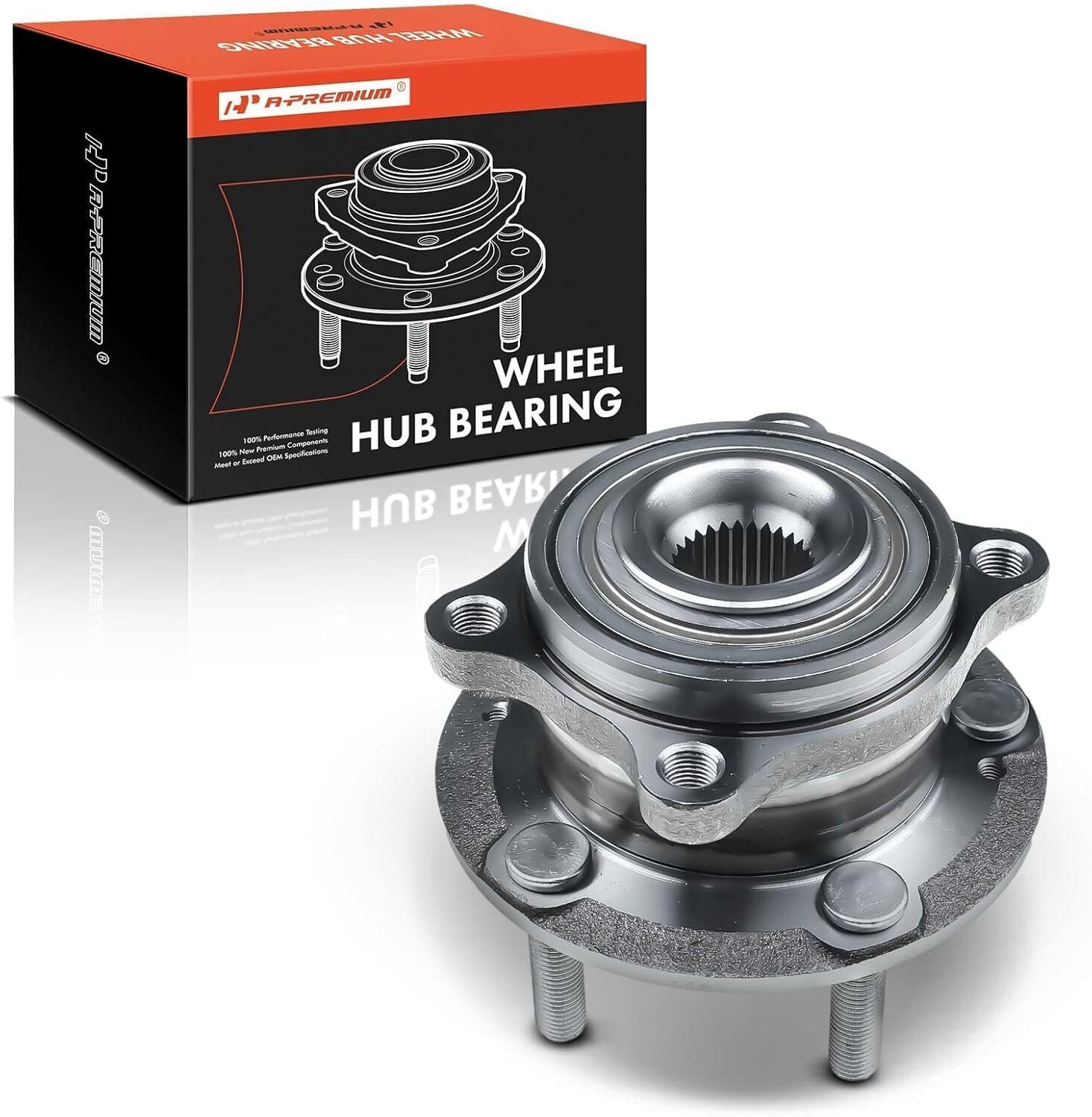 Front Wheel Bearing and Hub Assembly with 5-Lug with Hyundai Santa Fe Kia Sorent