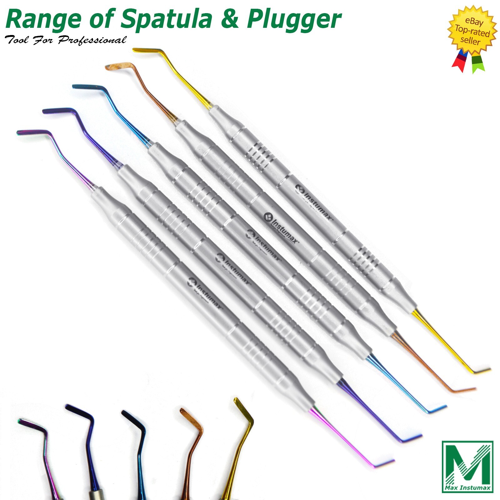 Dental Composite Filling Instruments Spatula & Plugger Titanium Colorful Tips