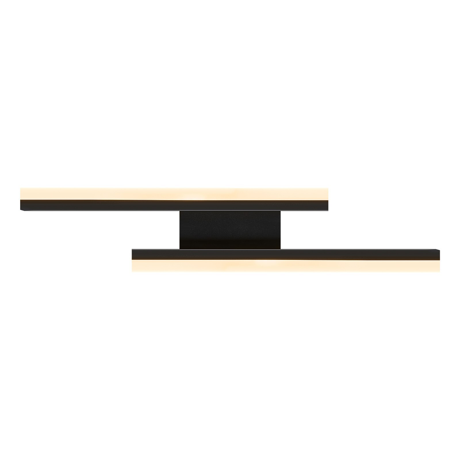 23" Vanity Light Remote Control Dimmable Black Wall Light for Bedroom Bathroom