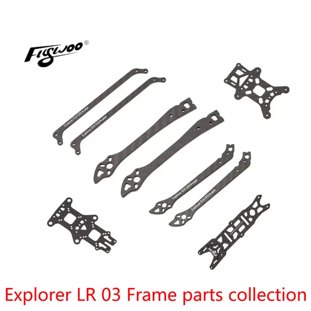 Flywoo Explorer LR O3 Frame parts collection for fpv drone DIY parts