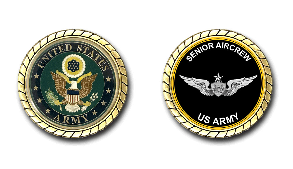US Army Senior Aircrew Badge Challenge Coin