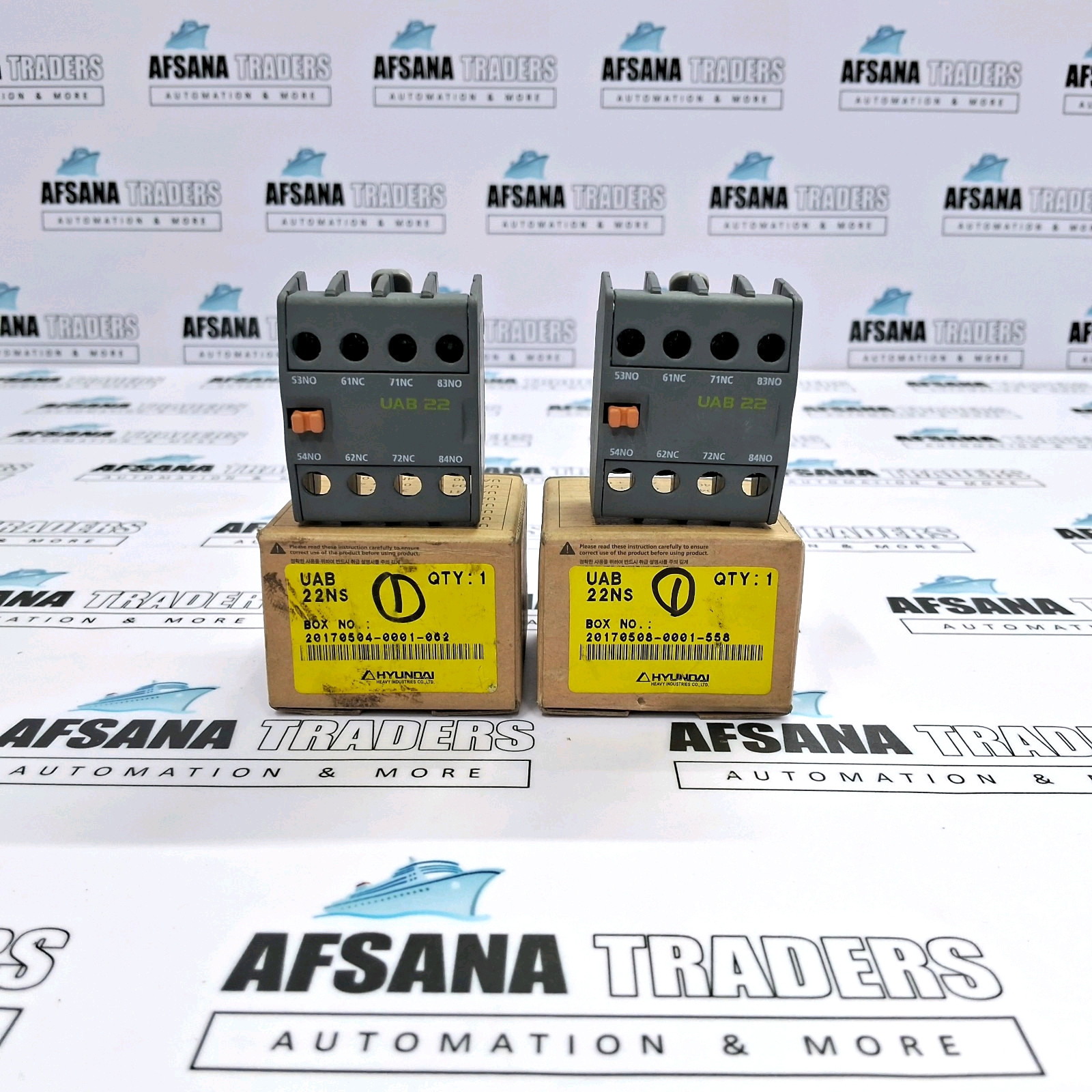 LOT OF 2X HYUNDAI | UAB 22 | UAB 22NS | AUXILARY CONTACT