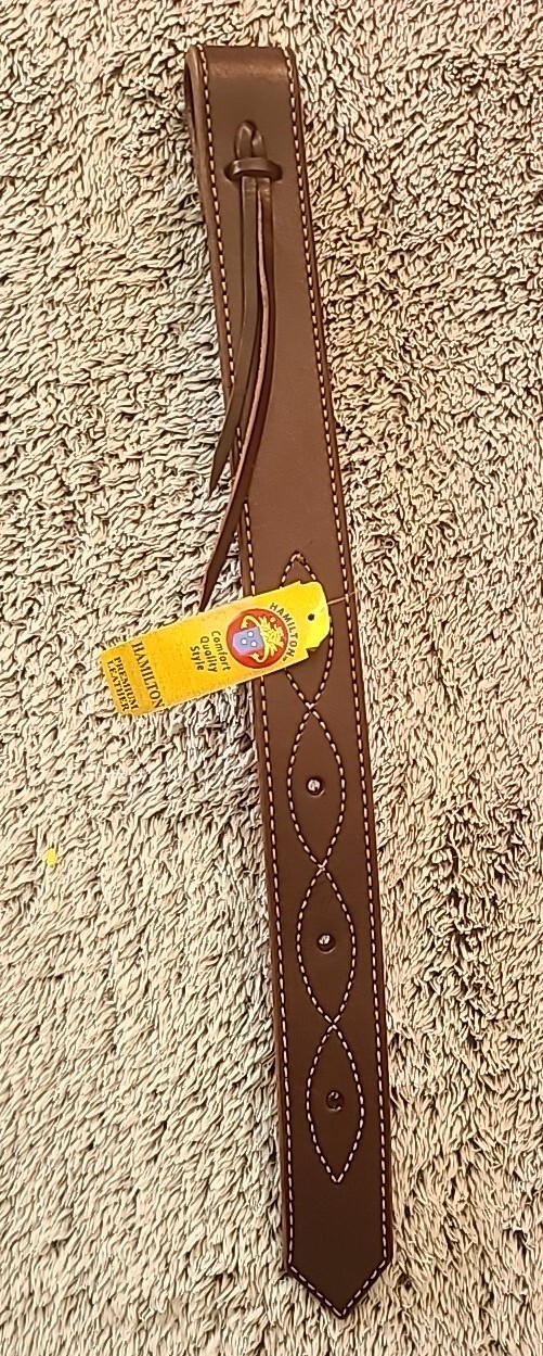 Hamilton Premium Leather Flank Billet, 1-3/4 by 21-inch, Havana Brown