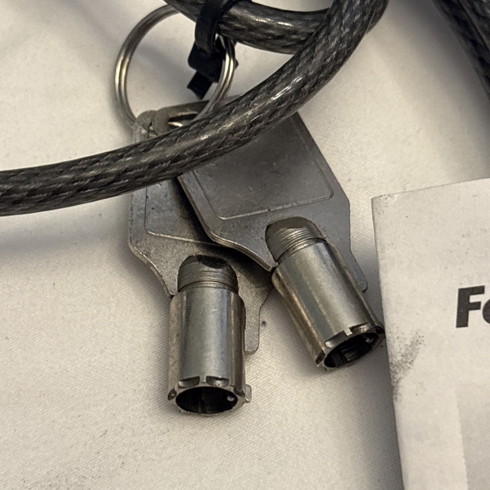 Set Of 4 Notebook Laptop Computer Lock Security Cable Chain With Keys