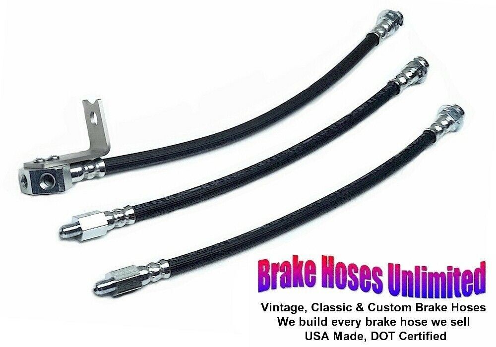 BRAKE HOSE SET Ford Galaxie 500, 1965 1966 - Front Drum