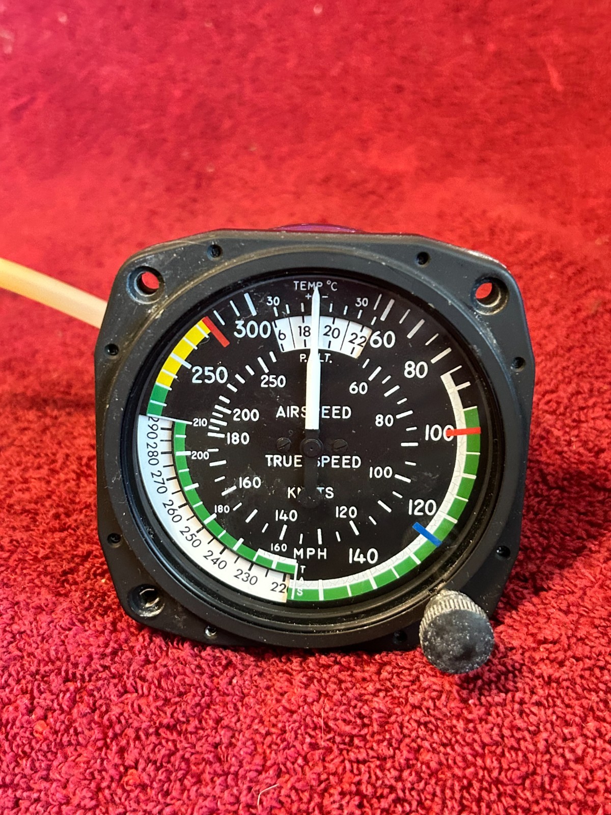 UNITED INSTRUMENTS TRUE AIRSPEED INDICATOR P/N 8130