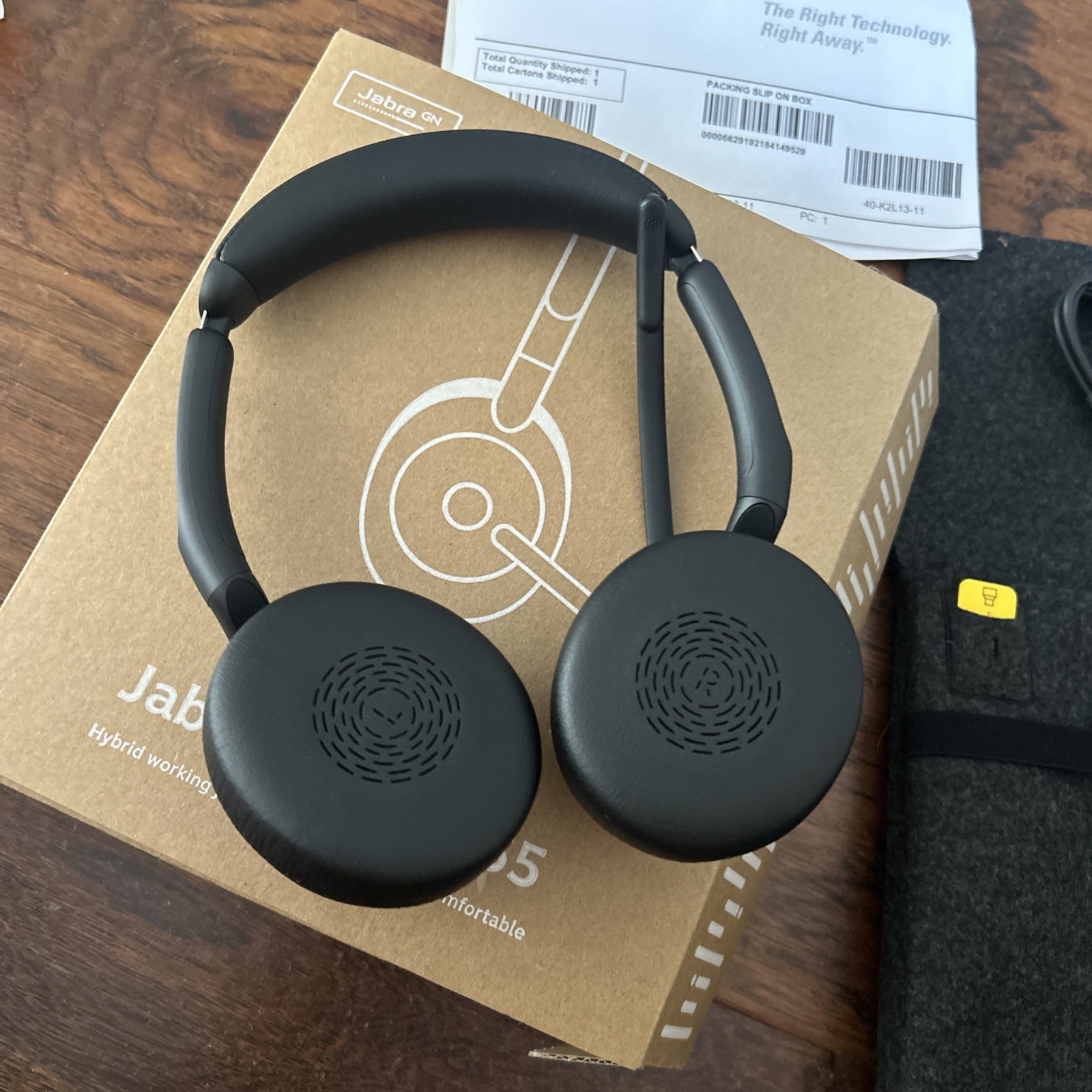 Jabra Evolve2 55 MS Stereo Headset- USB-A via Bluetooth Adapter NEW IN BOX!