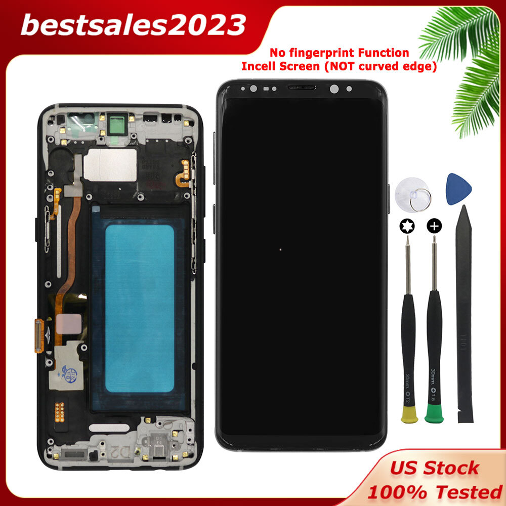 For Samsung Galaxy S8 G950U Incell LCD Display Touch Screen Digitizer + Frame