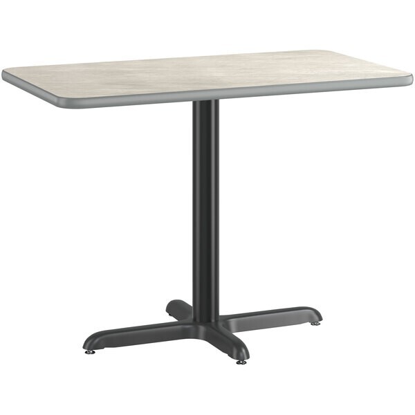 30" x 48" Rectangular Restaurant Table Top with White Laminate Top Finish