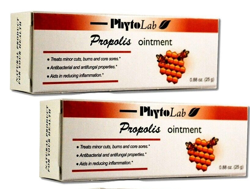 Propolis Ointment 2 Packs All Natural Bee Propolis PhytoLab made in USA