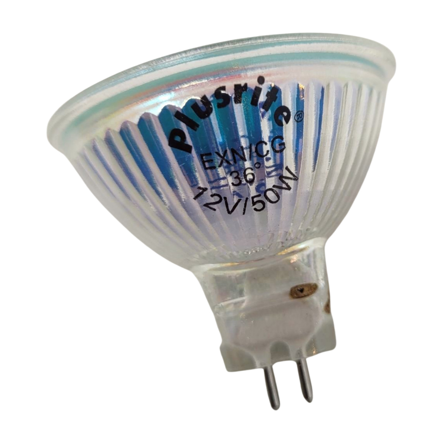 (2) Plusrite MR 16 EXN/C Replacement Halogen Bulb Lamp 12V 50W 50mm Dia