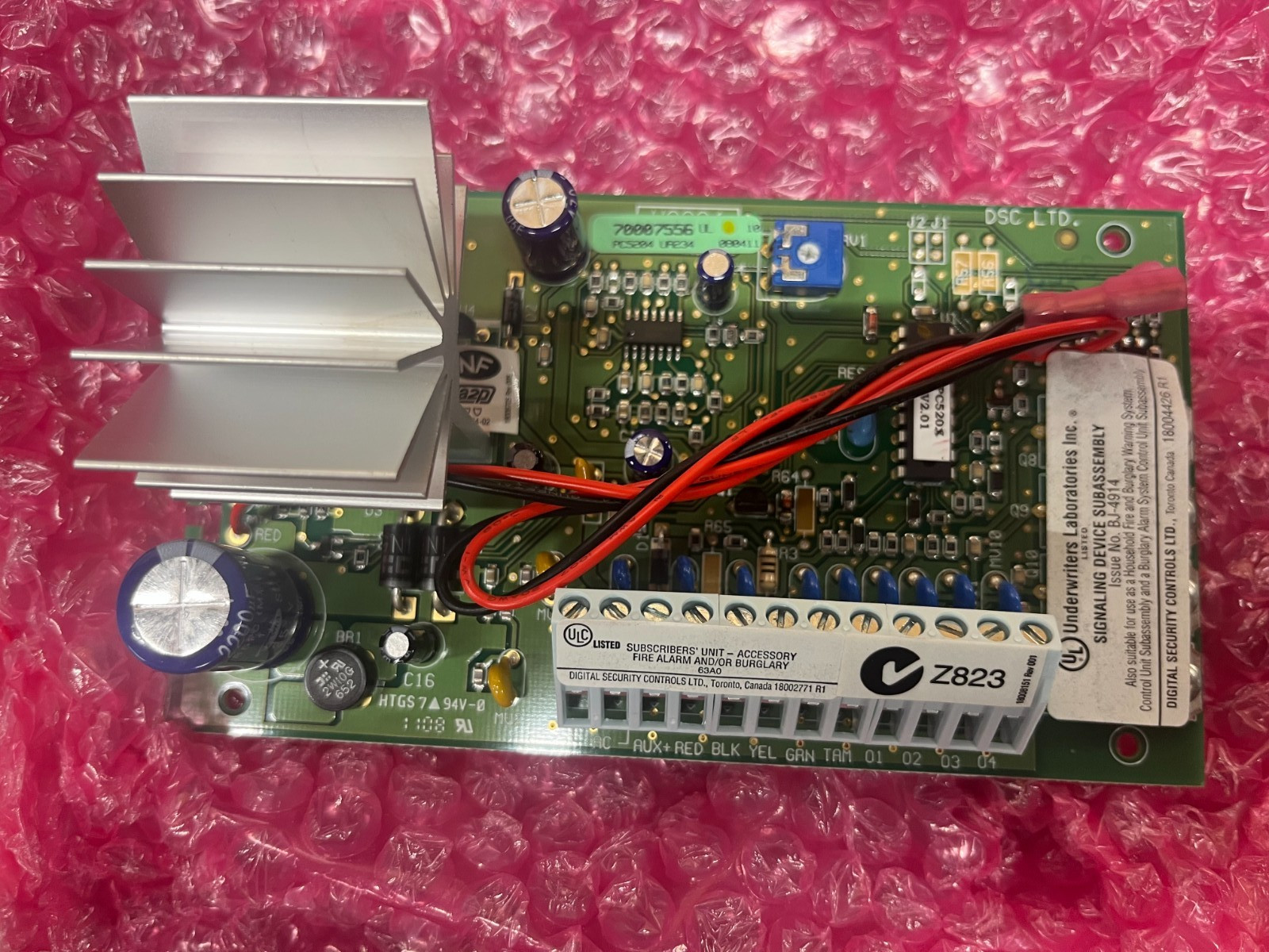 DSC PC5204 12VDC Power Supply Module