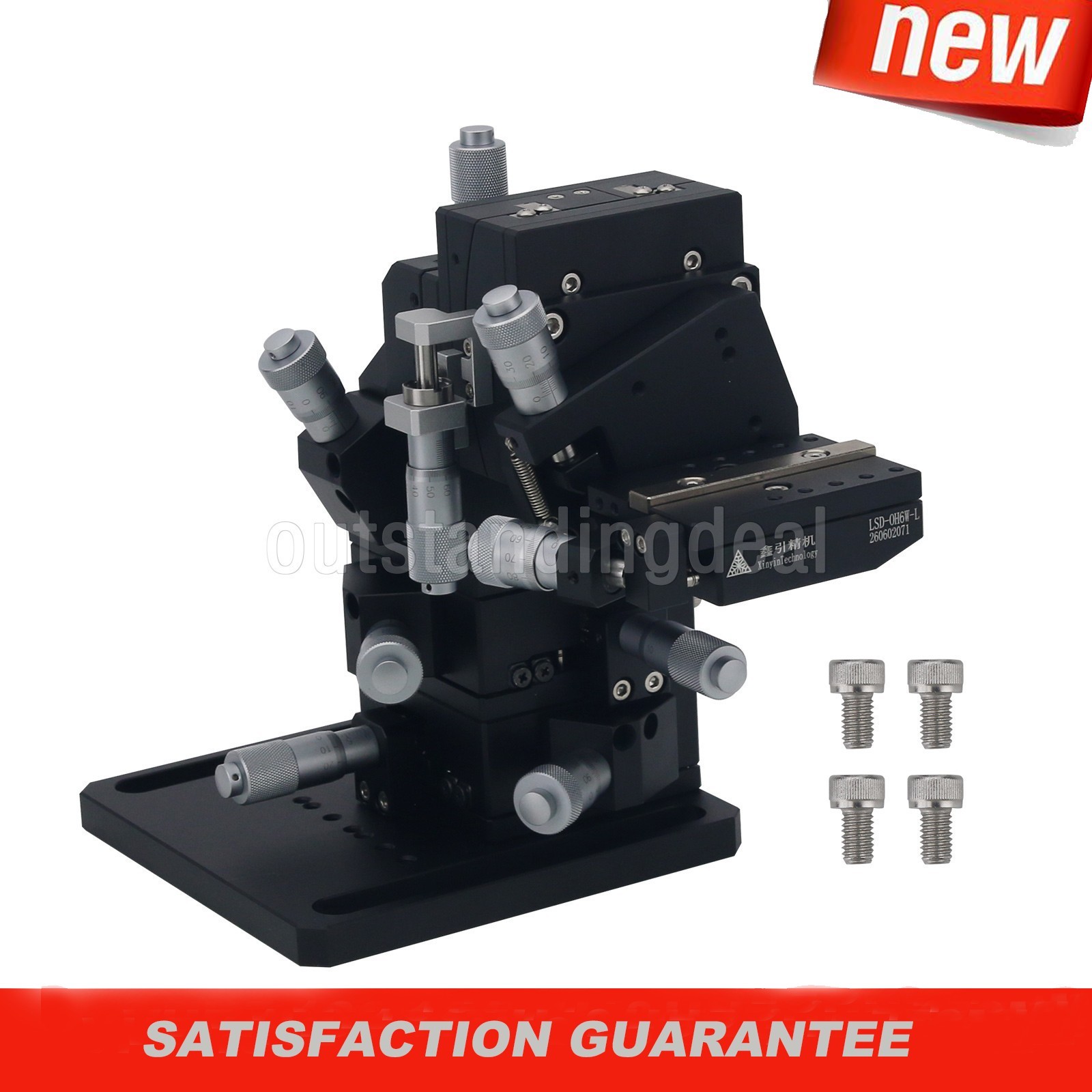 LSD-OH6W-L (Left ) 6-Axis Stage Fiber Alignment Stage w/ Micrometer Heads os67