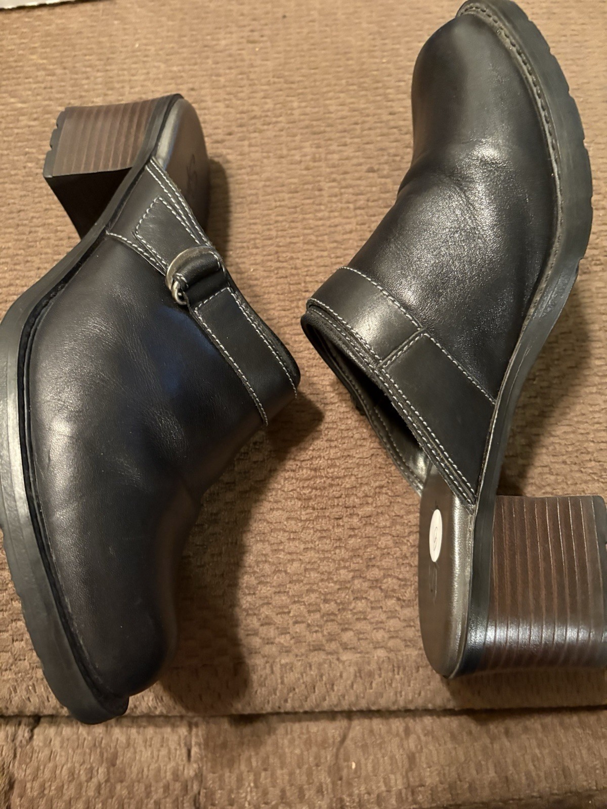 Sporto Women’s 8 Mile Slip on Block Heel - slip In Shoes - Work Everyday