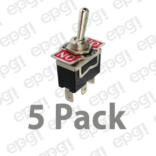 5 PACK - SPDT C/OFF MOM (ON/OFF/ON) H DUTY TOGGLE SWITCH 20A-125V # 66-1950-5PK