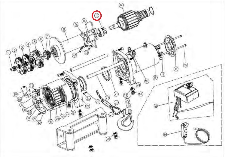 Smittybilt 97281-11 Coupling Joint for XRC8 Winch