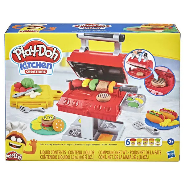 playdoh bbq grill kitchen creations new toy
