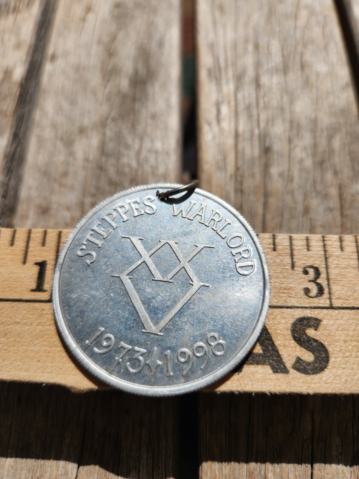 Vintage 1973-1998 Barony of the Steppes Ansteorra Warlord Coin Token