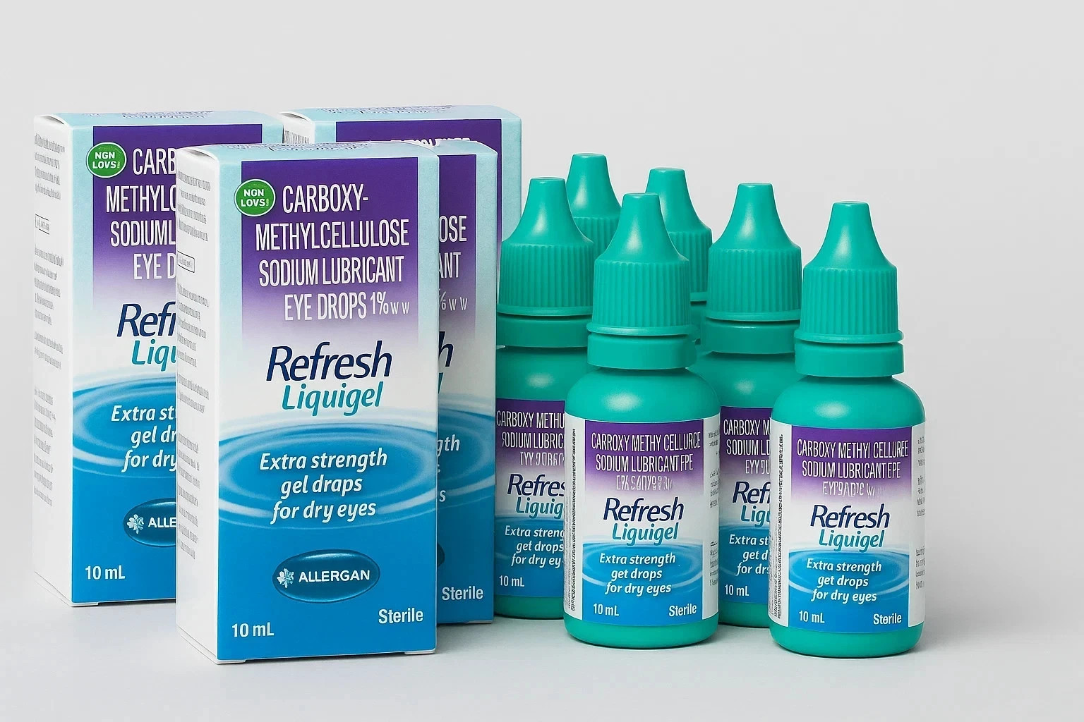 Refresh Liquigel Lubricant Eye Drops 10ml Eye Moisturizing Formula Free Shipping