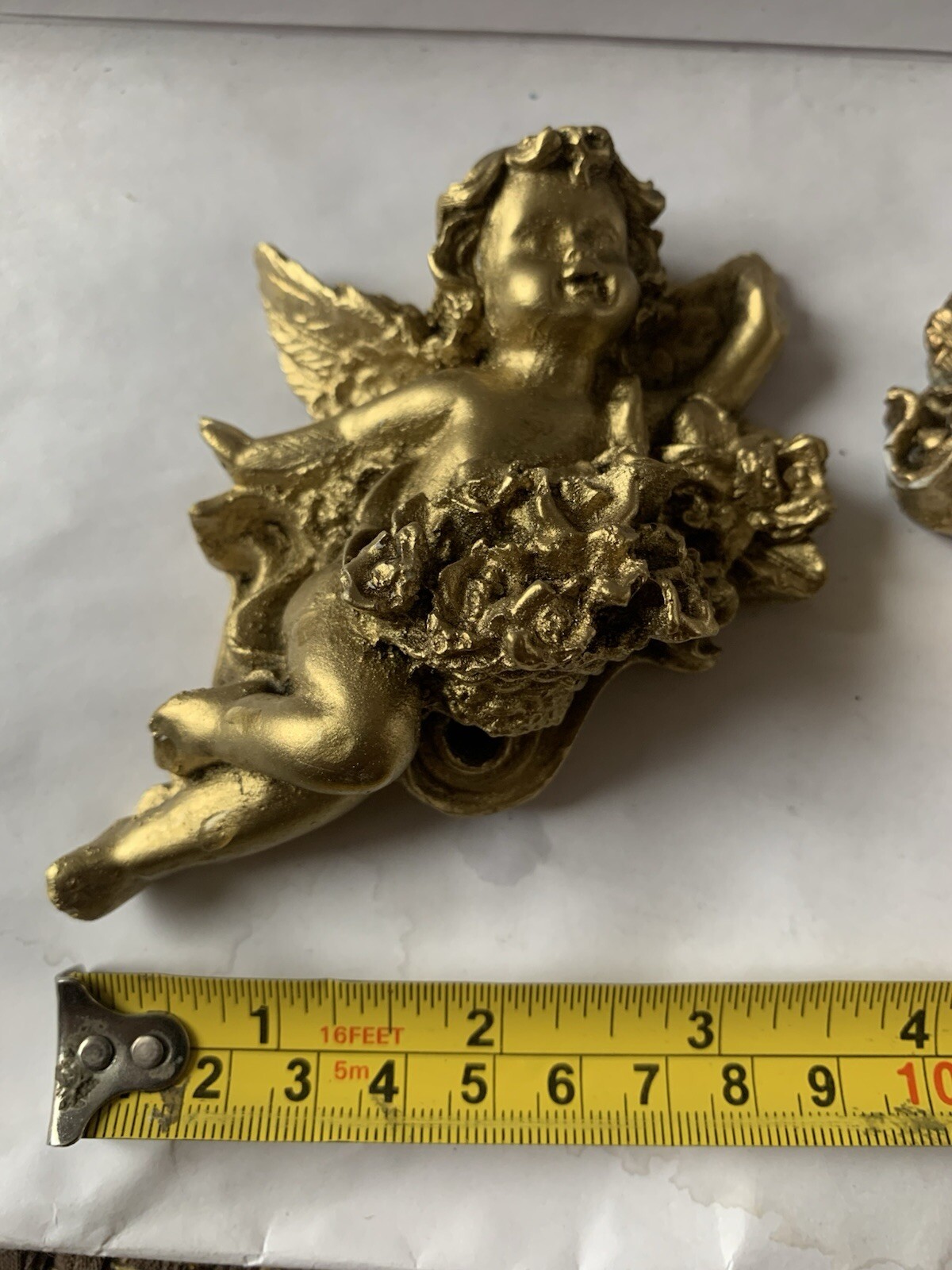 One Latex RUBBER MOLD Angel / Fairy W/ Flower  YMK-(L5073 ) Face Left