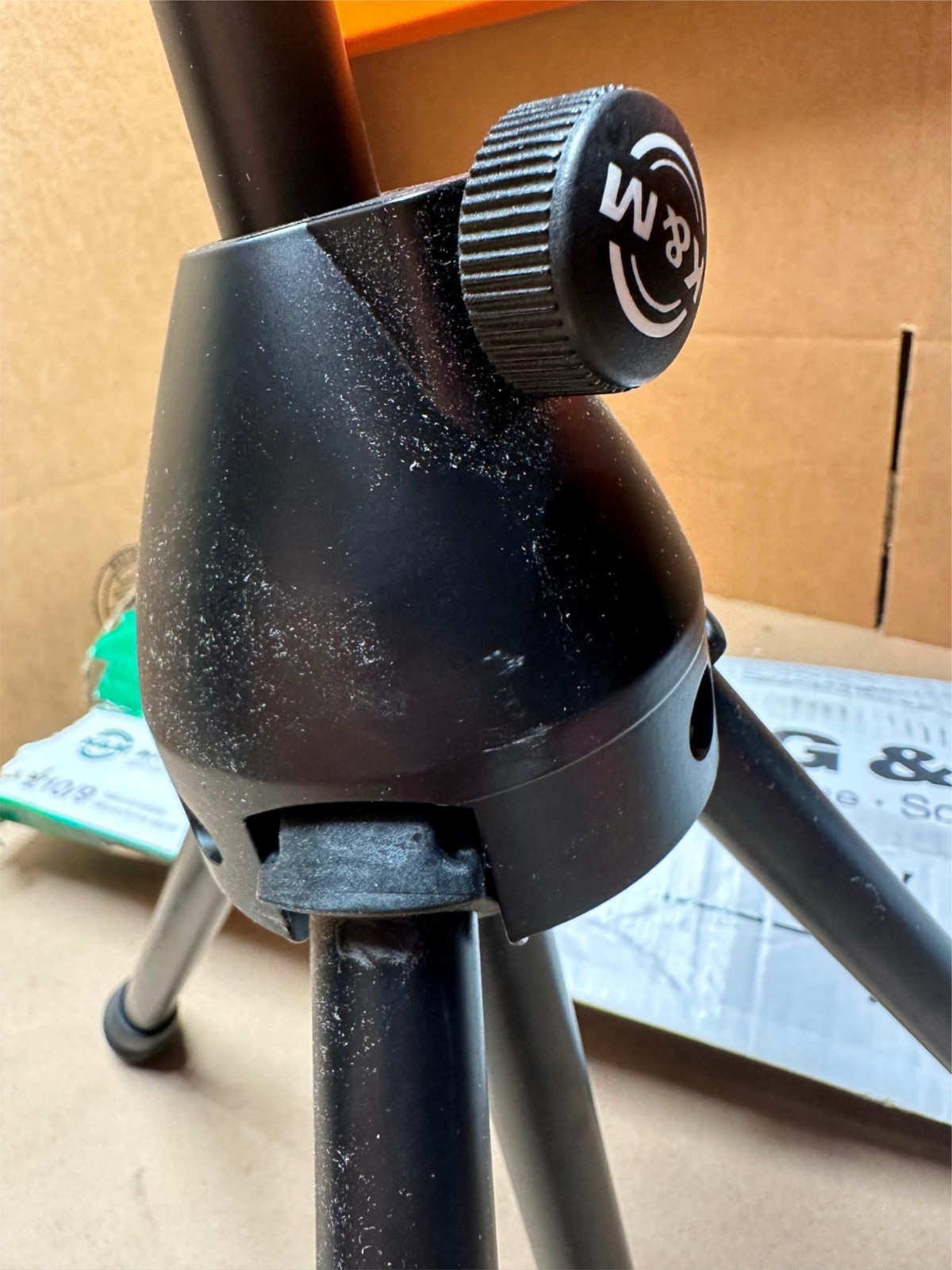 K&M 21090B Tripod Microphone Stand With Telescoping Boom