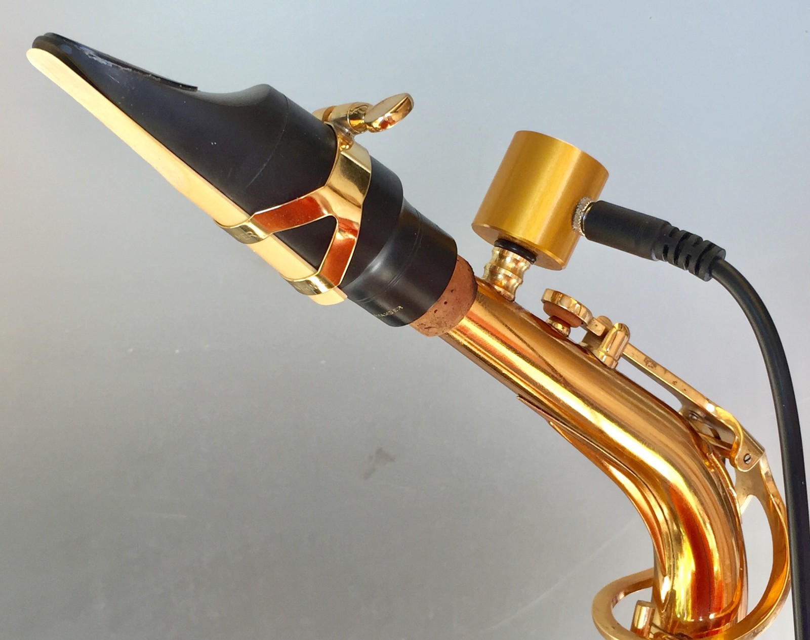PiezoBarrel P7 Pickup DIY Tenor/Baritone + Soprano/Alto Sax neck installations