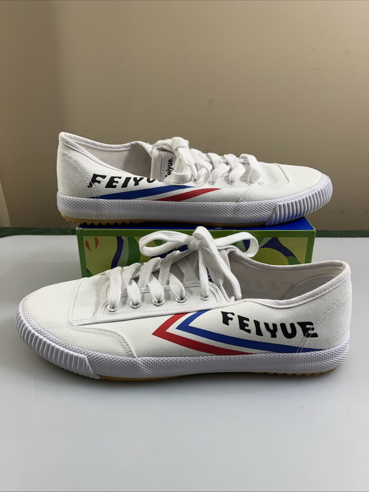 Feiyue DaFu Martial Arts Kung Fu Safe Shoes All Sports Unisex 43 Casual White