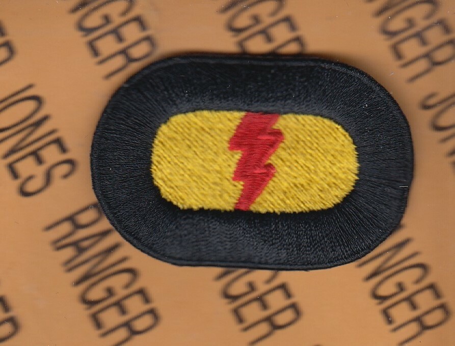 Co P 75th Infantry Airborne Ranger 5th LRRP Vietnam parachute oval patch c/e