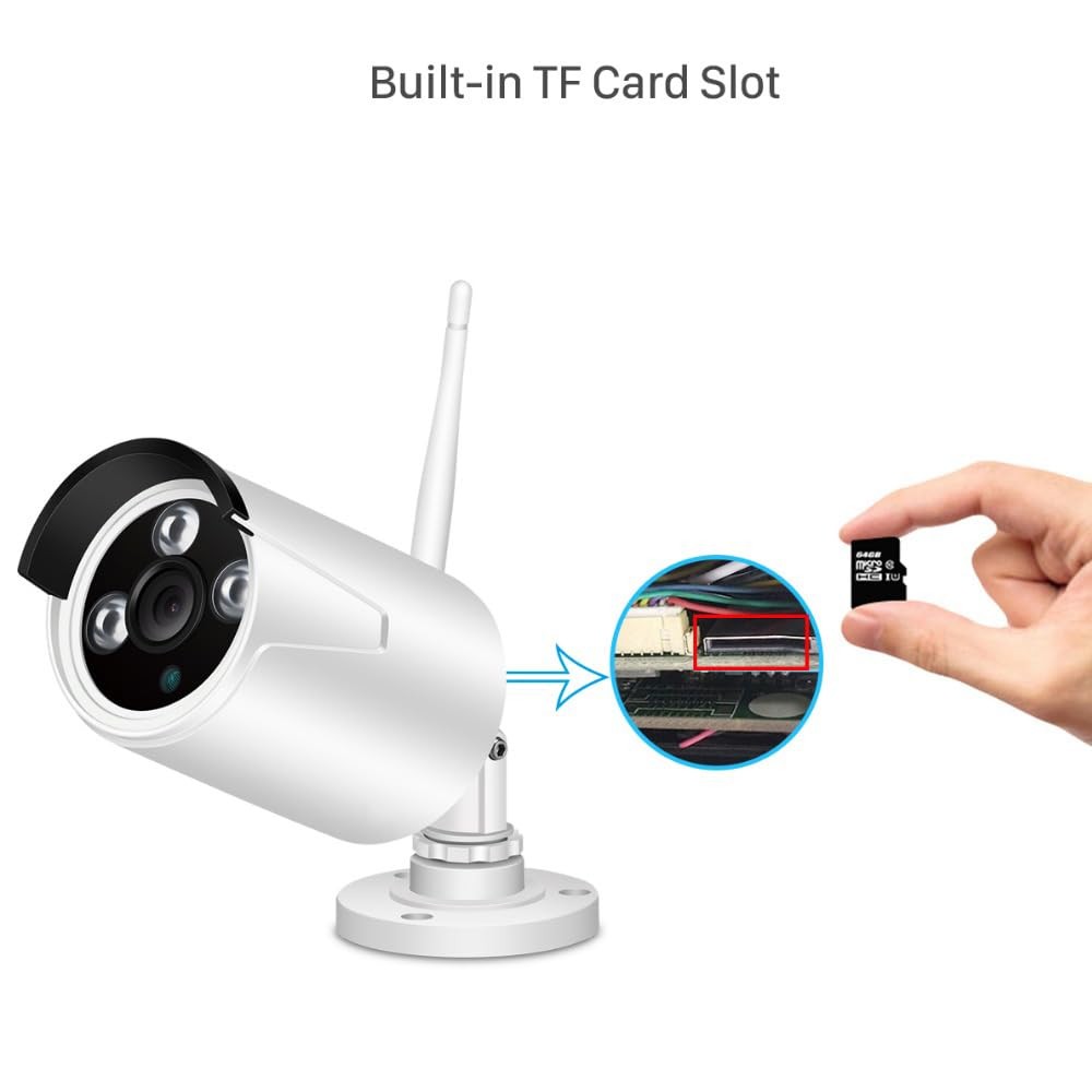 64GB TF Memory Card Class 10 FAT32 High Speed Reading/Writing for Security Ca...