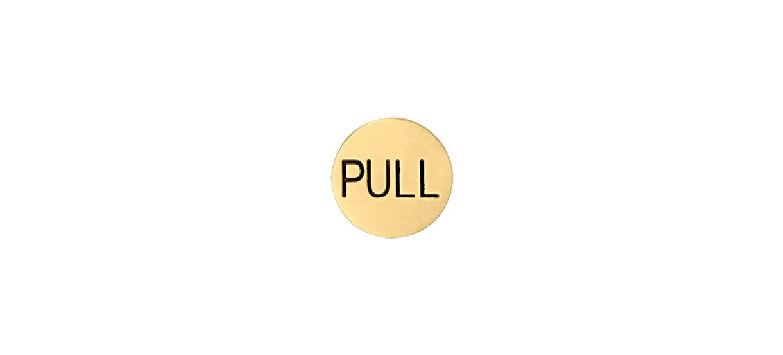 CRL 2EPSBPL Satin Brass 2" Round Pull Indicator